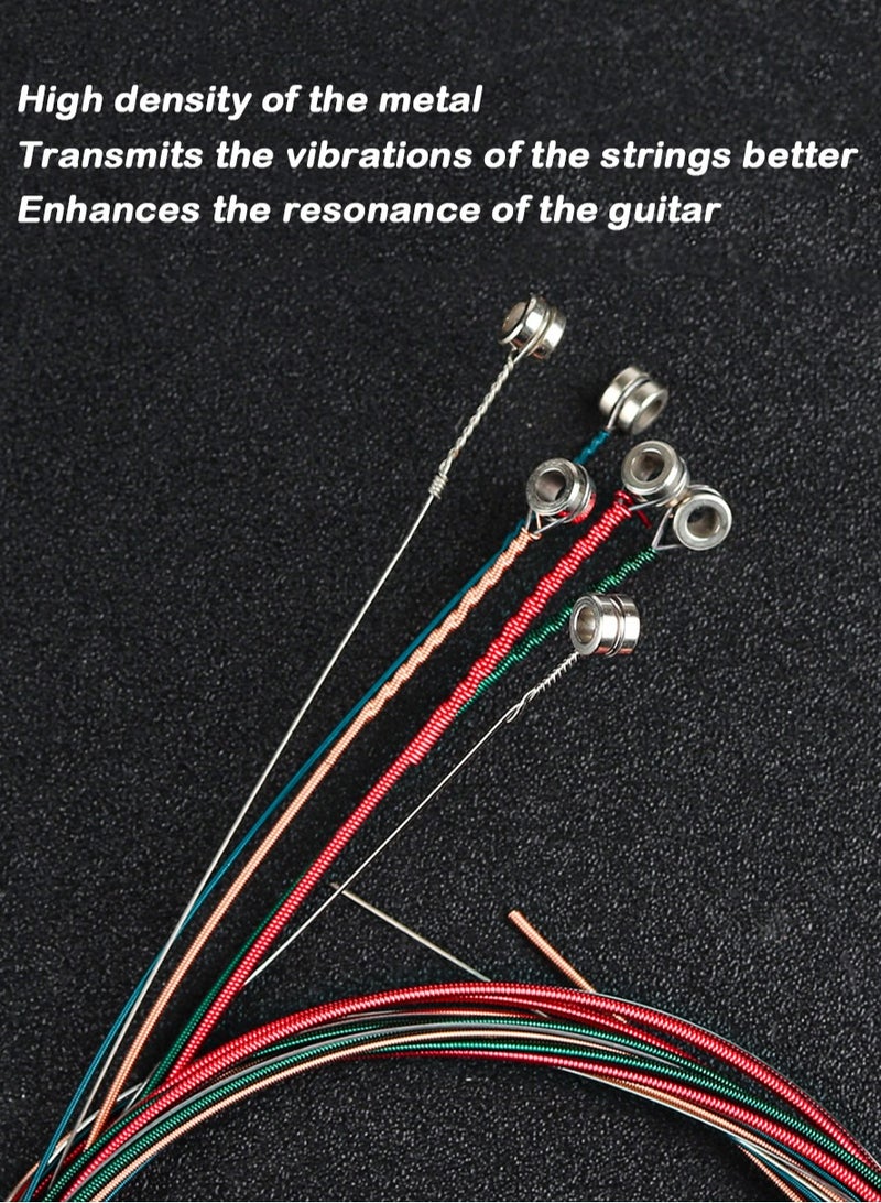 Mike Music 6 Pieces Acoustic Guitar Strings Bronze Steel Strings, Ideal for Beginners and Performers, String Gauge 0.011-0.052, 11-52 - Image 5