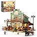 FUNWHOLE Western General Store Lighting BuildingBricks Set 1895 Pcs The Old West Town Collection Display Set for Adults and West Lovers - Image 2