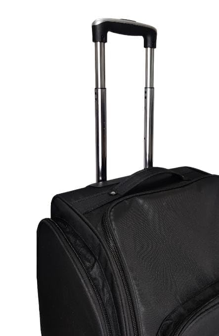 Qtavia Makeup Train Case Large Makeup Bag Travel Makeup Organizer Case Professional Cosmetic Bag Makeup Artist Storage Bag Travel Makeup Box with 5 Clear Bag, 1-Black, Medium - Image 3