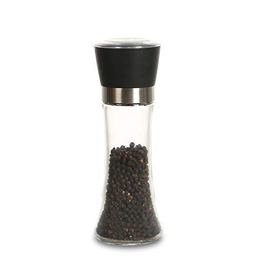 Elvana Salt and Pepper Crusher - Salt and Pepper Shakers with Adjustable Coarseness by Ceramic Rotor - Stainless Steel Pepper Mill Shaker and Salt Crushers Mills 1 pcs Set - Image 4