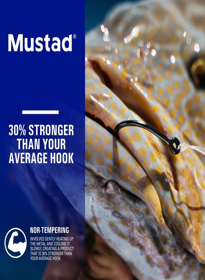 موستاد خطاف صيد موستاد ألترا بوينت ديمون بيرفكت إن لاين سيركل 3 فائق القوة ذو ساق قصيرة للغاية (عبوة من 25) - Image 2