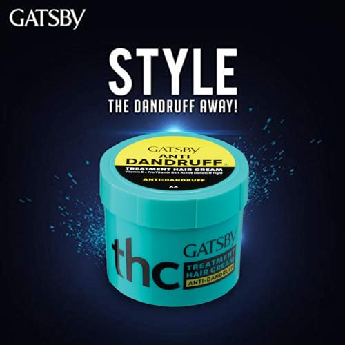 GATSBY كريم شعر غاتسبي للعلاج - مضاد للقشرة، يحتوي على عوامل ترطيب، فيتامين E و برو فيتامين B5، غير لزج، غير دهني، عطر حمضي حار منعش، 250 جرام - Image 5