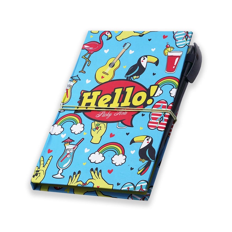 Moaae Mopo MOMP Note Pad/Memo Book with Sticky Notes & Clip Holder with Pen for Gifting - Image 3