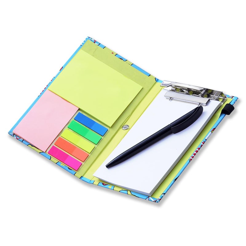 Moaae Mopo MOMP Note Pad/Memo Book with Sticky Notes & Clip Holder with Pen for Gifting - Image 2