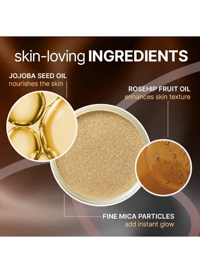 So True Sotrue Glow Digger Body Glow Spray | Pearlescent Gold Shimmer Mist for Radiant Skin 30 ml | Lightweight, Waterproof & Non-Greasy Body Highlighter | Hydrating Body Makeup for Women - Image 2