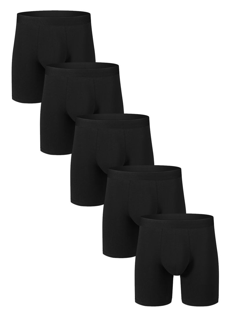 RedMapleTEK 5 Pairs Men's Soft Cotton Briefs - Image 1