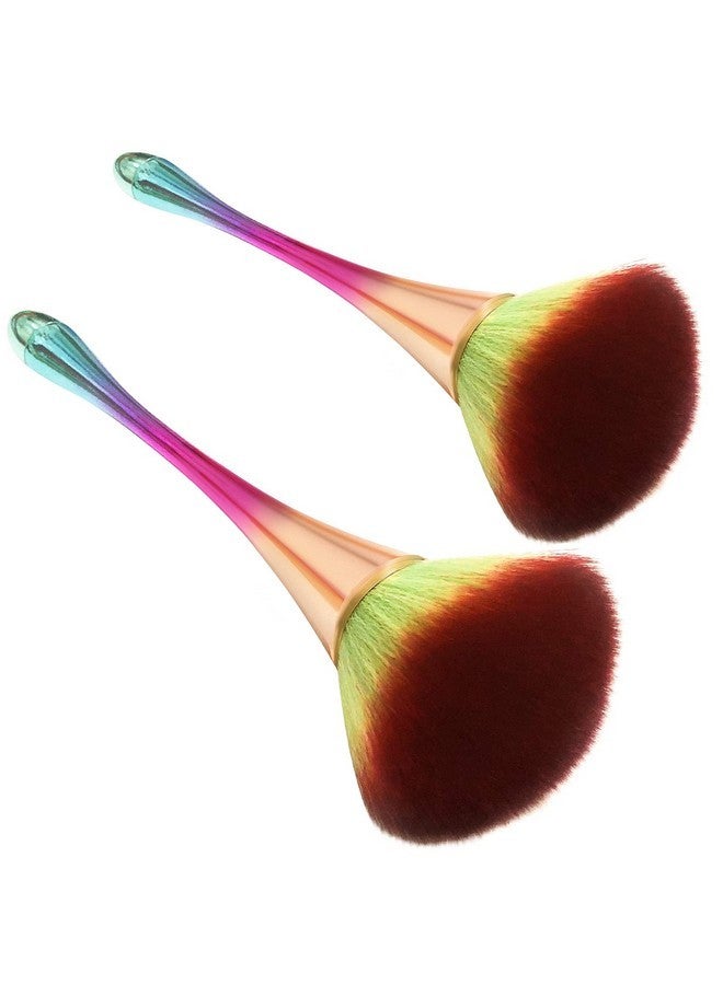 Jutoe Super Large Mineral Powder Brush, Bronzer Kabuki Makeup Brush, Soft Fluffy Foundation Brush, Professional Powder Brush And Blush Brush For Daily Makeup (Color-2 Pcs) - Image 1