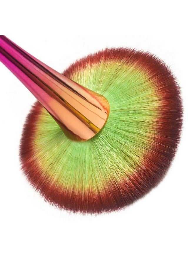 Jutoe Super Large Mineral Powder Brush, Bronzer Kabuki Makeup Brush, Soft Fluffy Foundation Brush, Professional Powder Brush And Blush Brush For Daily Makeup (Color-2 Pcs) - Image 2