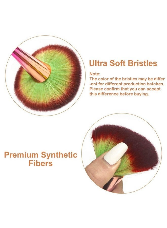 Jutoe Super Large Mineral Powder Brush, Bronzer Kabuki Makeup Brush, Soft Fluffy Foundation Brush, Professional Powder Brush And Blush Brush For Daily Makeup (Color-2 Pcs) - Image 3