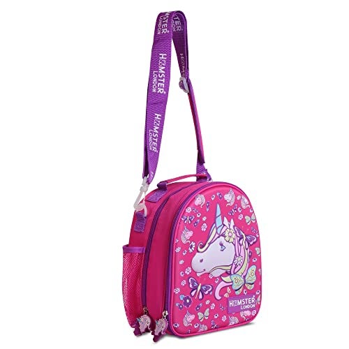 HAMSTER London Pink Pixy Unicorn Lunch Bag | Insulated Stylish Unicorn Printed Lunch Tiffin Bag Zipper Lunch Bag for Kids/for School. - Image 3