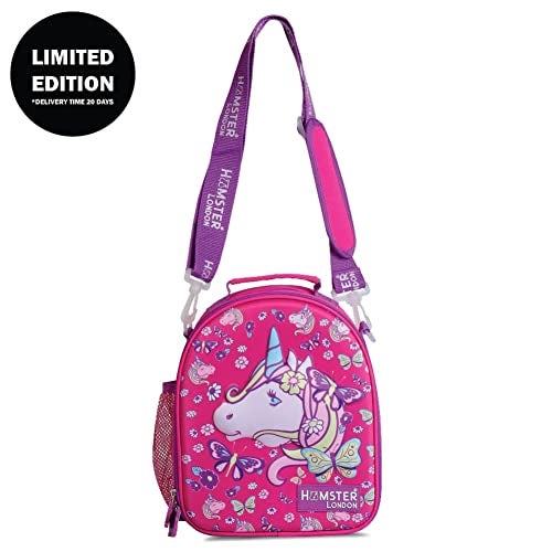 HAMSTER London Pink Pixy Unicorn Lunch Bag | Insulated Stylish Unicorn Printed Lunch Tiffin Bag Zipper Lunch Bag for Kids/for School. - Image 2