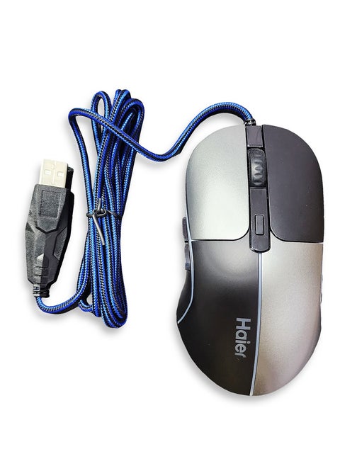 Wired Gaming Mouse for PC, Mac, Laptop, 4 Adjustable DPI up to 7200, RGB Backlight, Lightweight Ergonomic USB Computer Mouse with HD Optical Sensor for Home and Office Use