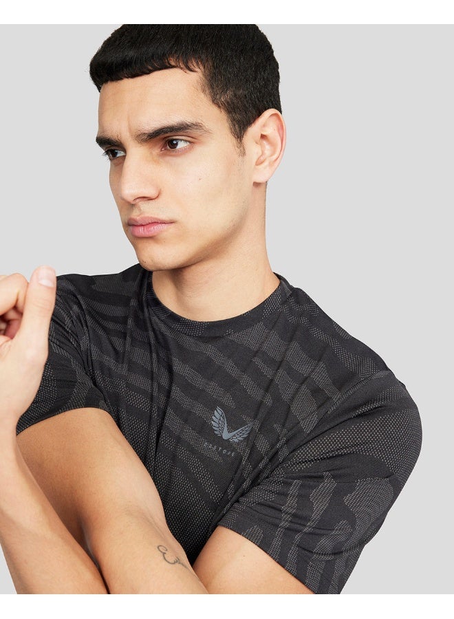 كاستور تي شيرت كلاسيك أسود بتقنية كور - Image 4