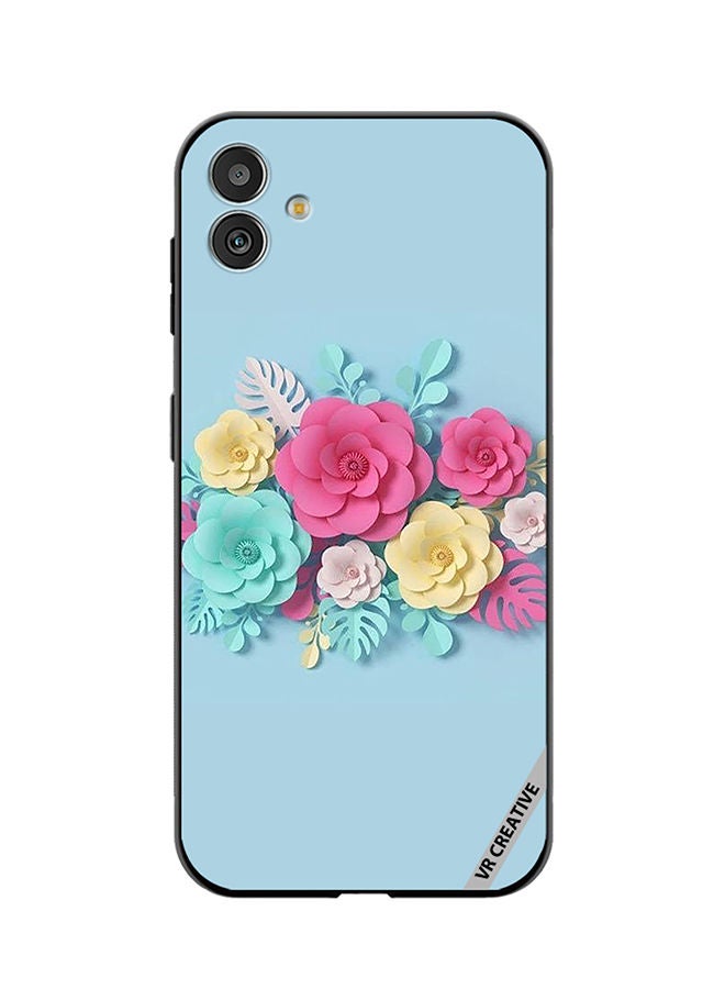 VR CREATIVE Protective Case Cover For Samsung Galaxy F14 Flower Design Multicolour - Image 1