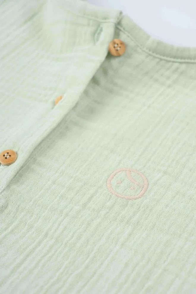 Little Gusto Muslin T-Shirt - Green