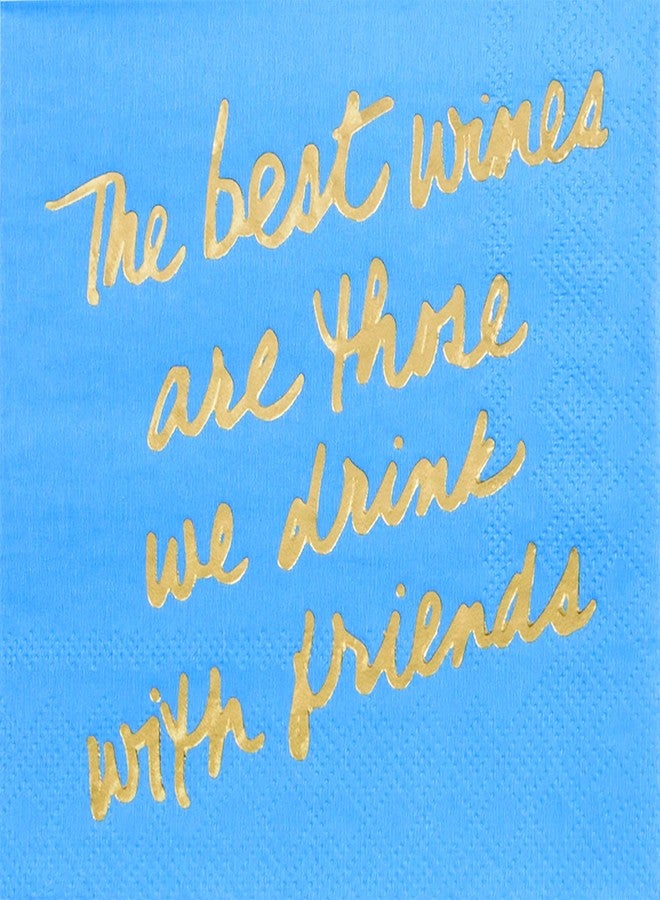 Design Design Cocktail Napkins, Bundle of 2 Packs (We Drink with Friends & Good Better Best, 32 Napkins) - Image 3