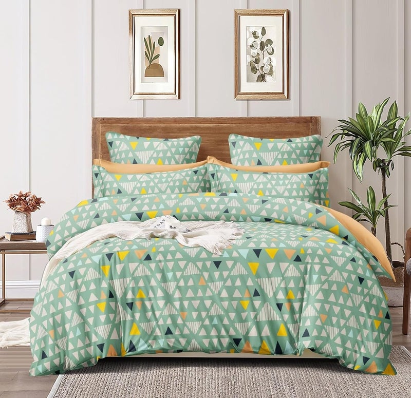 UmI. Brand Umi Super Soft Brushed Microfiber Cotton Double Flat Bedsheet with 2 Pillow CoversBedsheet 90X90Inches Pillow Cover 17X27CM 144 TC Supersoft bedsheet - Image 1