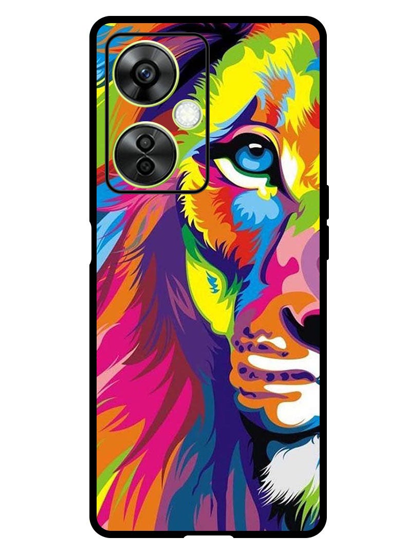 Theodor Protective Case Anti Scratch Shock Proof Bumper Cover For OnePlus Nord CE 3 Lite Half Lion Art - Image 1