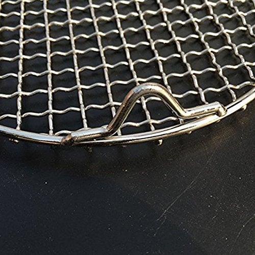 Fivebop Round Cooling Rack Stainless Steel Cross Wire Barbecue Grill Net Racks with 3 Legs for Cooking Baking Steaming (11 inches) - Image 4