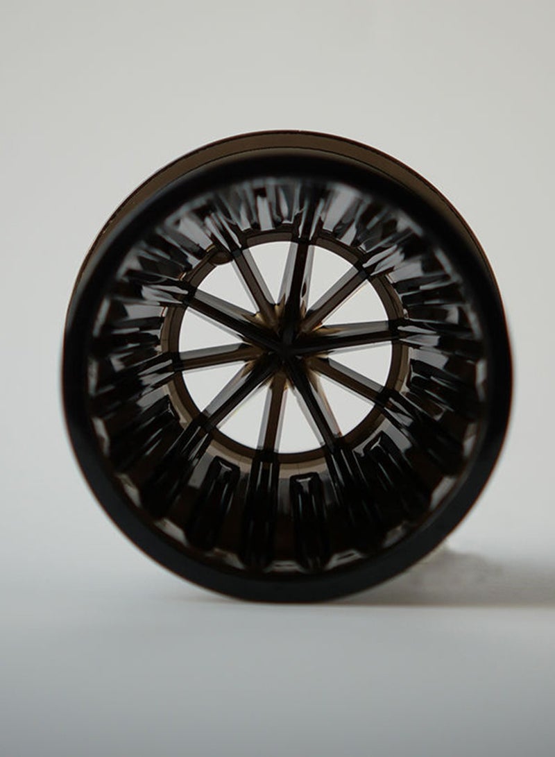 TDAO Wave Type V60 Plastic Coffee Dripper/Cake Dripper Cup, 1~4 Cup Plastic Pour Over Coffee Dripper, Coffee Maker, Slow Brewing V60 Coffee Accessories for Home, Cafe, Restaurants, Strong Flavor Brewer Black - Image 3