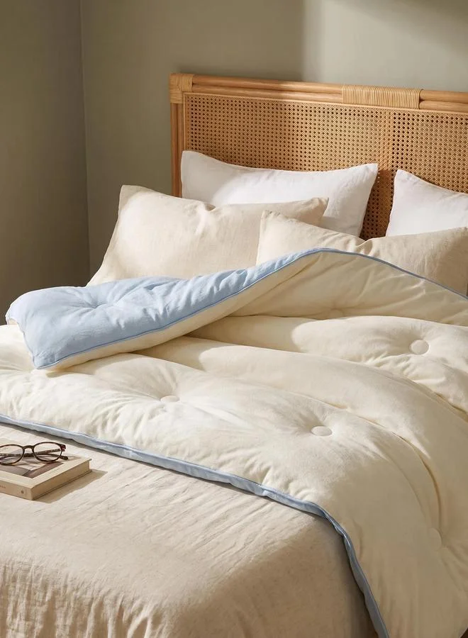 Styli 1-Piece Polyester Comforter - Blue, 150X200Cm