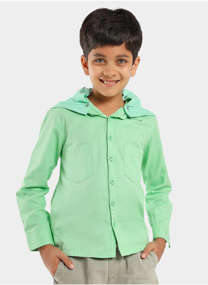 LILPICKS - Olive Boys Wear Shirts - Image 1