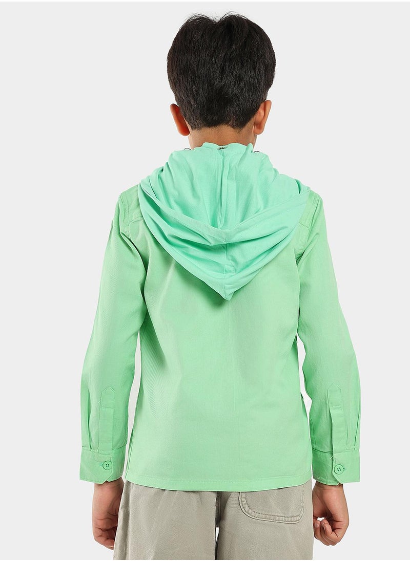LILPICKS - Olive Boys Wear Shirts - Image 1
