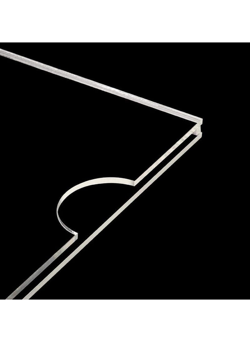 تي بي جي بي حامل قائمة مرجعية من الاكريليك، حامل لافتات حائط اكريليك 8.3 × 11.7 ايه 4، حامل اطار عمودي شفاف يثبت على الحائط للمنزل والمكتب والمتجر والمطعم، عبوة من قطعة واحدة - Image 1