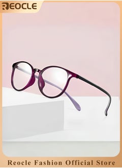 REOCLE Blue Light Blocking Glasses Computer Reading & Gaming & TV & Phones Glasses Anti Eyestrain UV Glare Glasses for Women Men  - Image 1