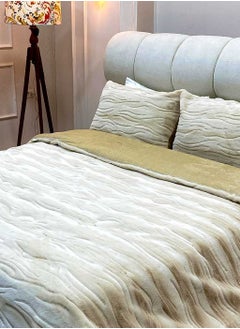 Family Bed quilt set Spanish fur 3 pieces size 240 x 240 cm model 1622 from Family Bed  - Image 1