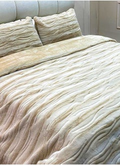 Family Bed quilt set Spanish fur 3 pieces size 240 x 240 cm model 1622 from Family Bed  - Image 4