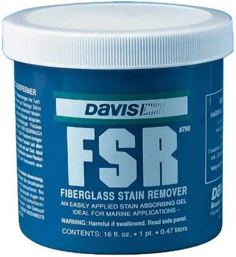 Davis Instruments FSR Fiberglass Stain Remover Gel - 16 Ounce