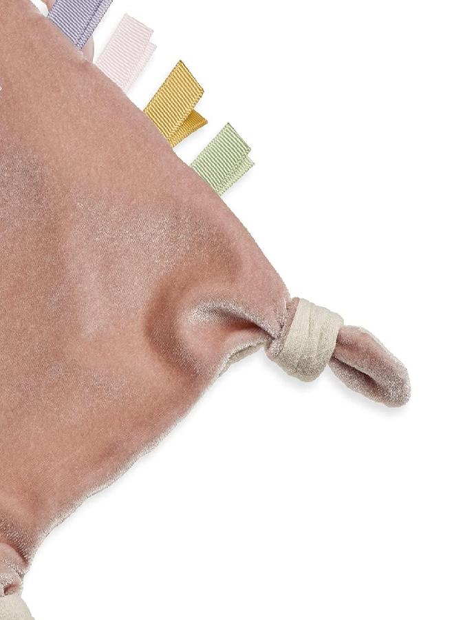 Itzy Ritzy - Bitzy Crinkle Sensory Toy Bunny with Crinkle Sound for Babies & Toddlers - Features Soft Braided Teething Ring & Textured Ribbons, Designed for Ages 0 Months and Up, Bunny - Image 2