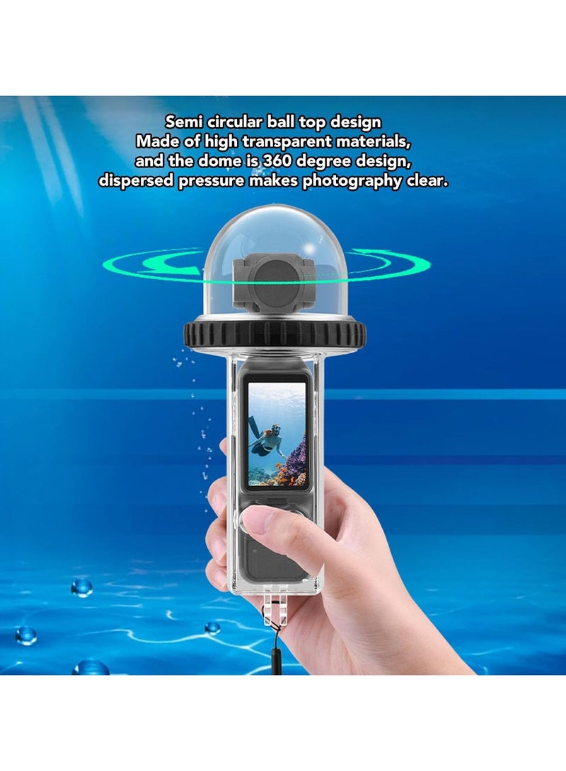 حقيبة غوص مقاومة للماء بعمق 40 مترًا / 131 قدمًا لجهاز DJI Osmo Pocket 3، حقيبة مقاومة للماء لجهاز Pocket 3، حالة غوص تحت الماء مع مرفقات للتزلج على الماء، الغوص، السباحة. - Image 4