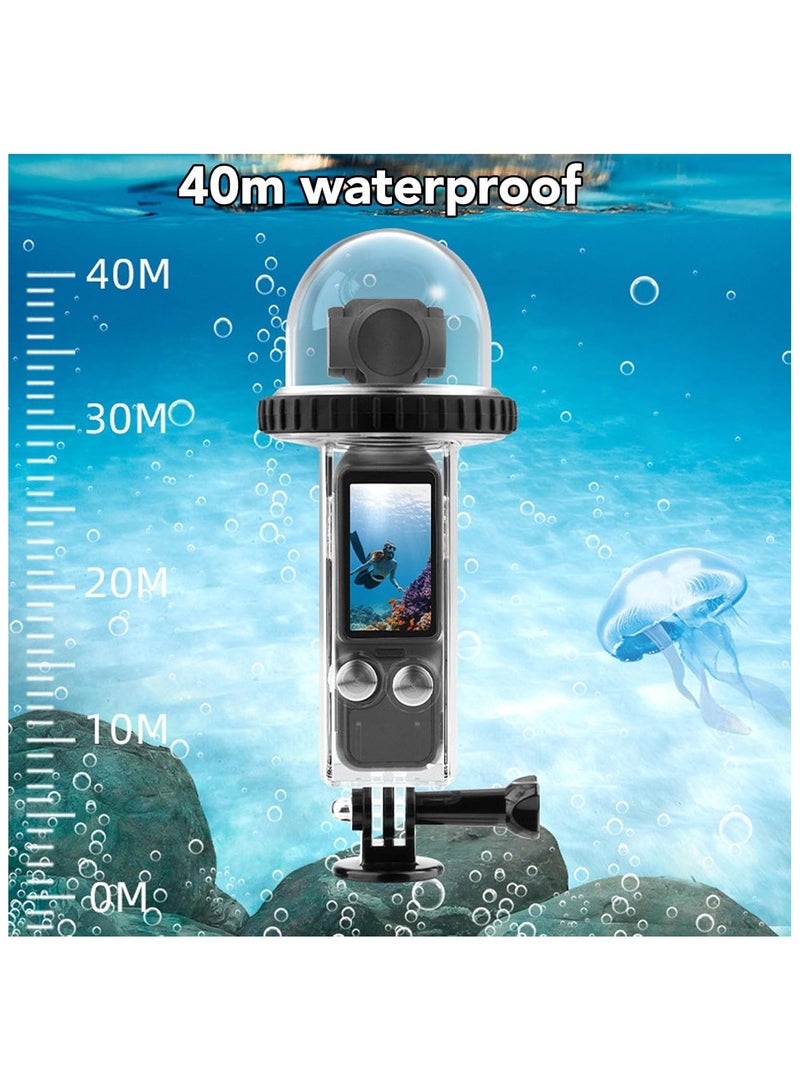 حقيبة غوص مقاومة للماء بعمق 40 مترًا / 131 قدمًا لجهاز DJI Osmo Pocket 3، حقيبة مقاومة للماء لجهاز Pocket 3، حالة غوص تحت الماء مع مرفقات للتزلج على الماء، الغوص، السباحة. - Image 2