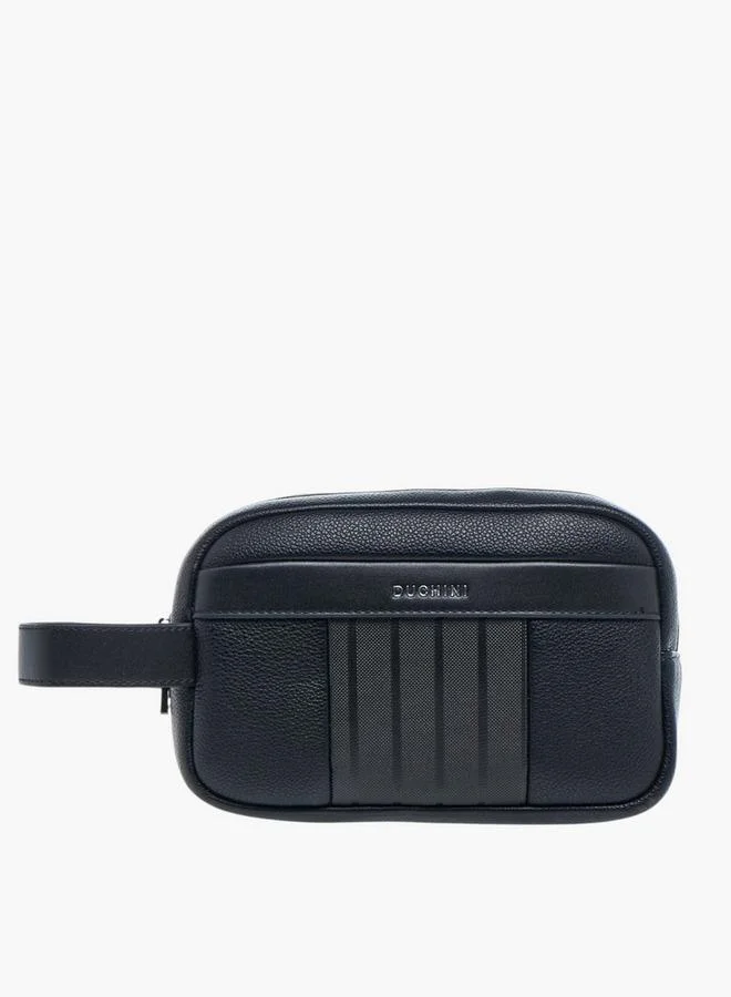 Textured Pouch with Zip Closure