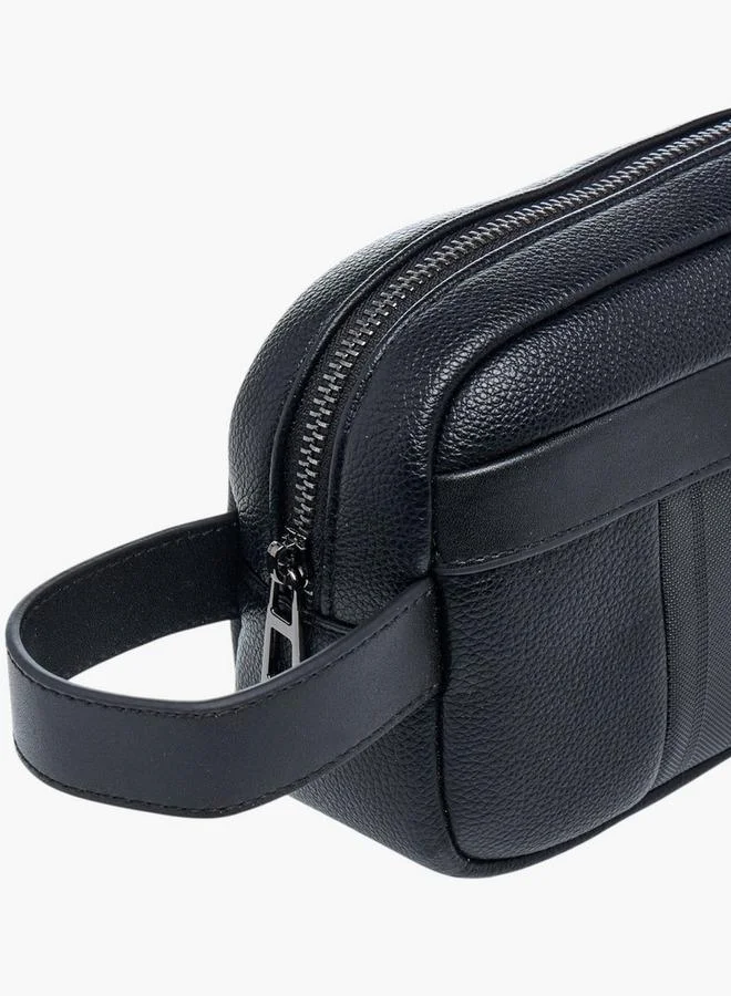 DUCHINI Textured Pouch with Zip Closure