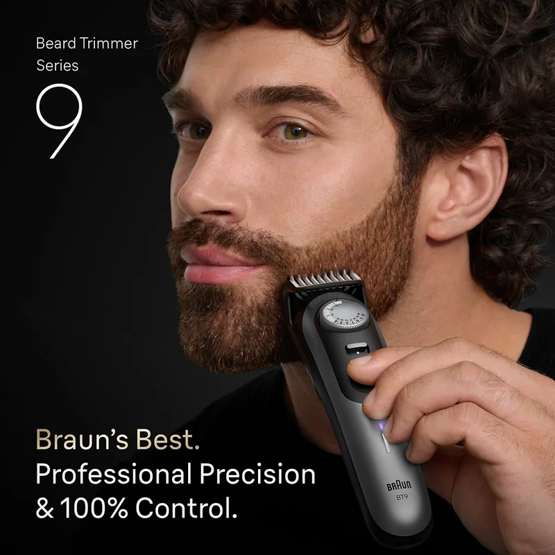 Braun Series 9 Beard Trimmer +7 Barbering Tools - BT 9520