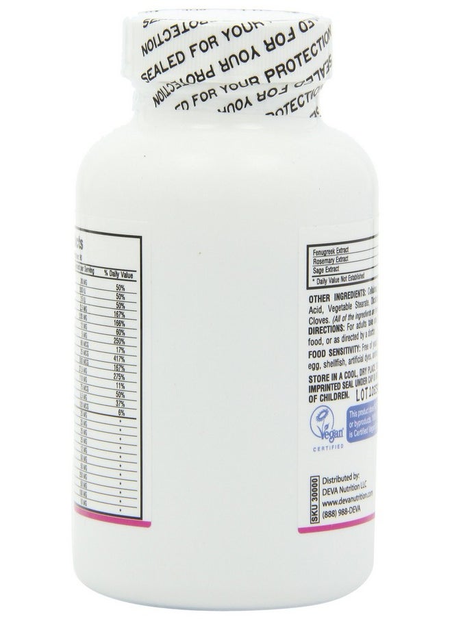 Deva Vegan Vitamins Hair Nails & Skin 90Count (Pack Of 2)  - Image 5