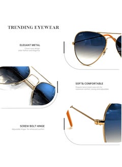 Signature Aviator Sunglass - 3025 Gold - Lens Size: 58 mm  - Image 3