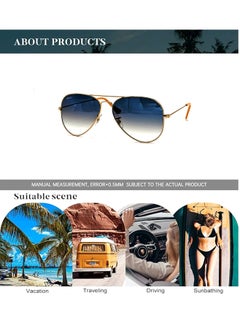 Signature Aviator Sunglass - 3025 Gold - Lens Size: 58 mm  - Image 2