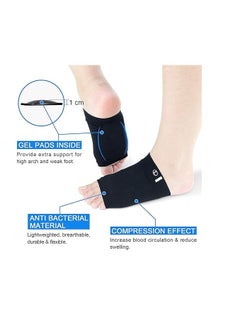 Relax Smart Orthopedic Arch Brace Support For Plantar Fasciitis With Gel Cushion, Orthotics, Arch Cushion, Suitable For Flat Feet, High Arch, Foot Pain Relief  - Image 4