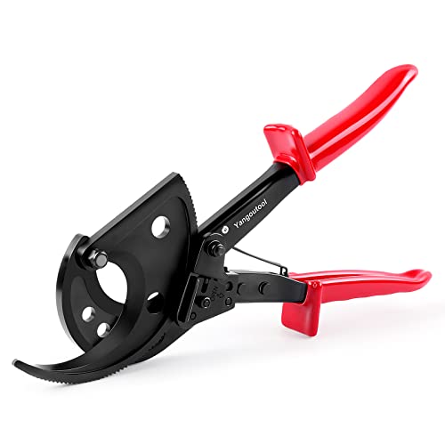 Yangoutool Ratcheting Cable Cutters up to 400mm² /Φ22.5mm/Φ0.89 inches Heavy Duty Aluminum Copper Ratchet Wire Cutter for Cutting Electrical Wire - Image 1