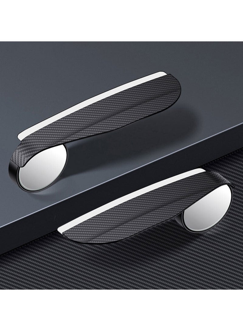Generic 2 in 1 Carbon Fiber Rain Design Shield Mirror Car Rearview Blind Spot Mirror Rain Eyebrow Integrated Y908  - Image 5