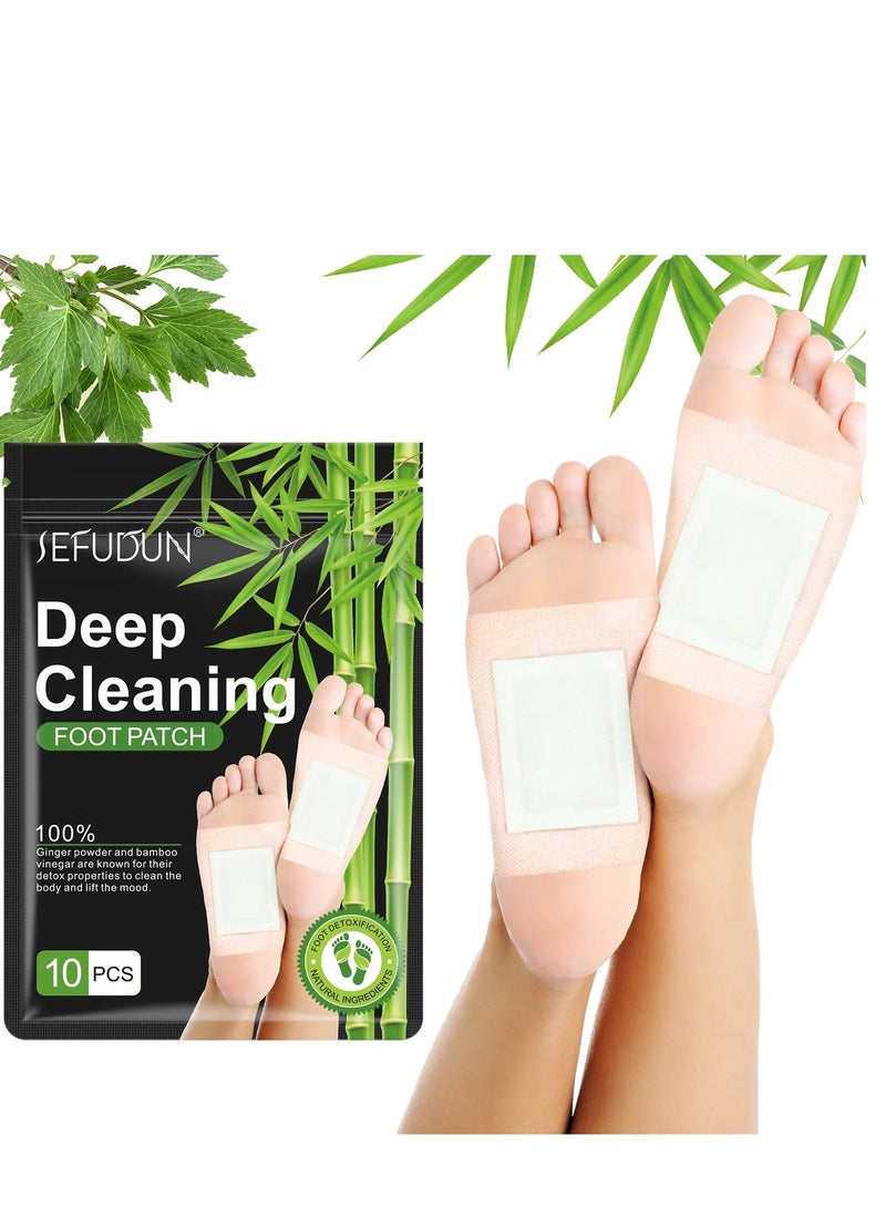 سيفودون Ningbo Detox العناية بالقدم الطبيعية بقع,عميق التطهير العشبية الخيزران خشب الزنجبيل,التصحيح السموم القدم,10pcs - Image 5