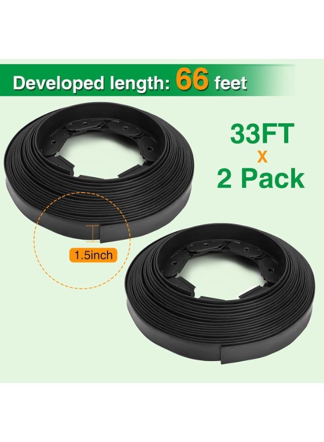 general Garden Border Edging Kit with 100 Anchoring Spikes, Flexible Garden Edging for Landscaping, Flower Beds, Lawn, Yard, and Paver Pathways - Image 2