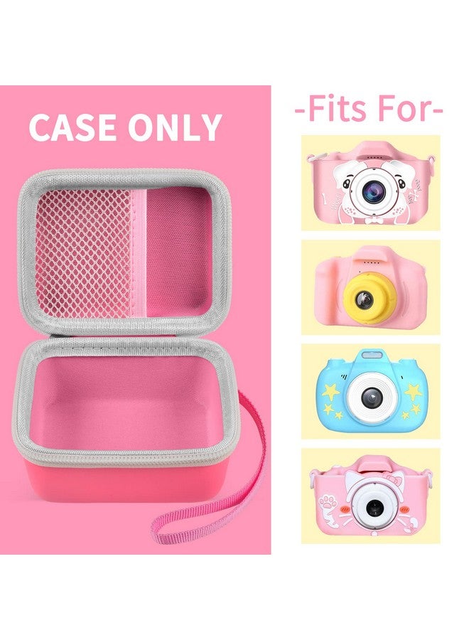 ANKHOH Camera Case Compatible With Seckton For Desuccus For Ozmi For Gktz For Lcdolida For Gofunl For Langwolf For Hangrui Kids Digital Camera Kid Camcorder Storage Box For Cable Accessory Pink - Image 3