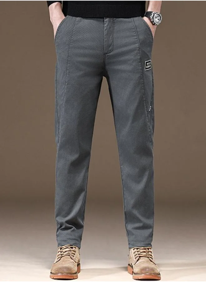 YUNIQEE Grey Solid Trouser