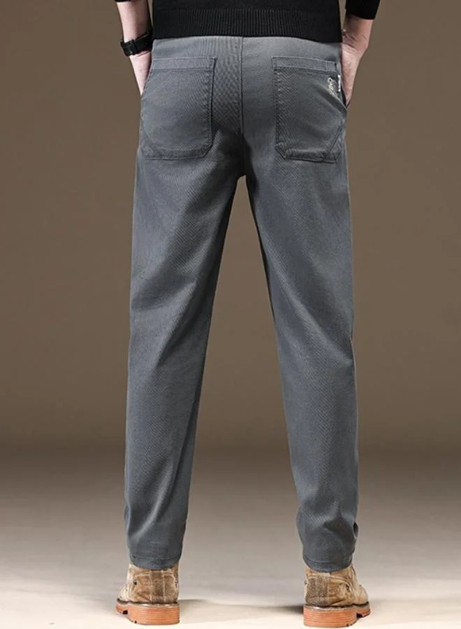 يونيكي Grey Solid Trouser