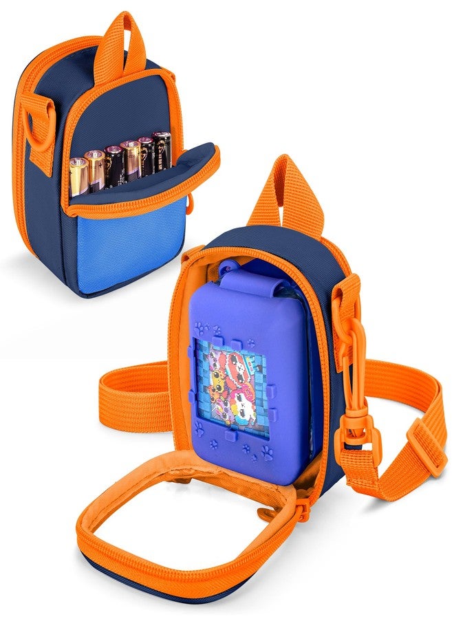 GRAOSO Carrying Case Compatible with Bitzee Interactive Toy Digital Pet, Portable Bag with Shoulder Strap for Virtual Electronic Pet Accessories,Blue (Bag only) Patented Design - Image 1